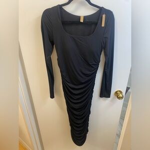 *NWT* Shapellx ruched dress with built in shape wear